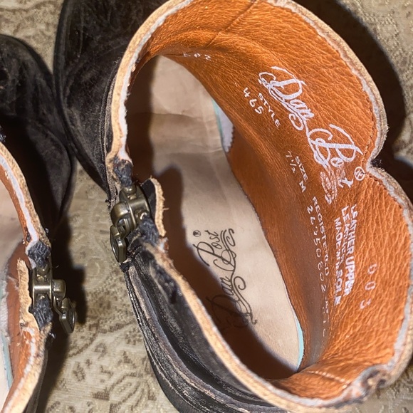 Dan Post Distressed Leather Ankle Boots style465 size7.5 rodeo/western wear - Picture 3 of 9